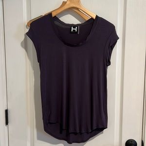 EUC Ladies H by bordeaux short sleeve t-shirt, gorgeous eggplant color!